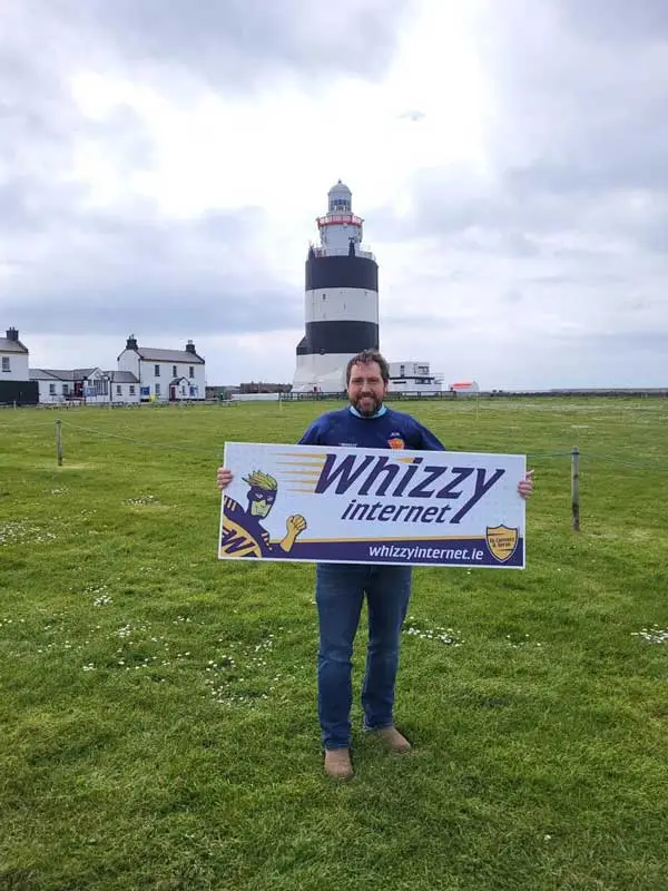 James OSullivan of Whizzy Internet at Hook Head 1